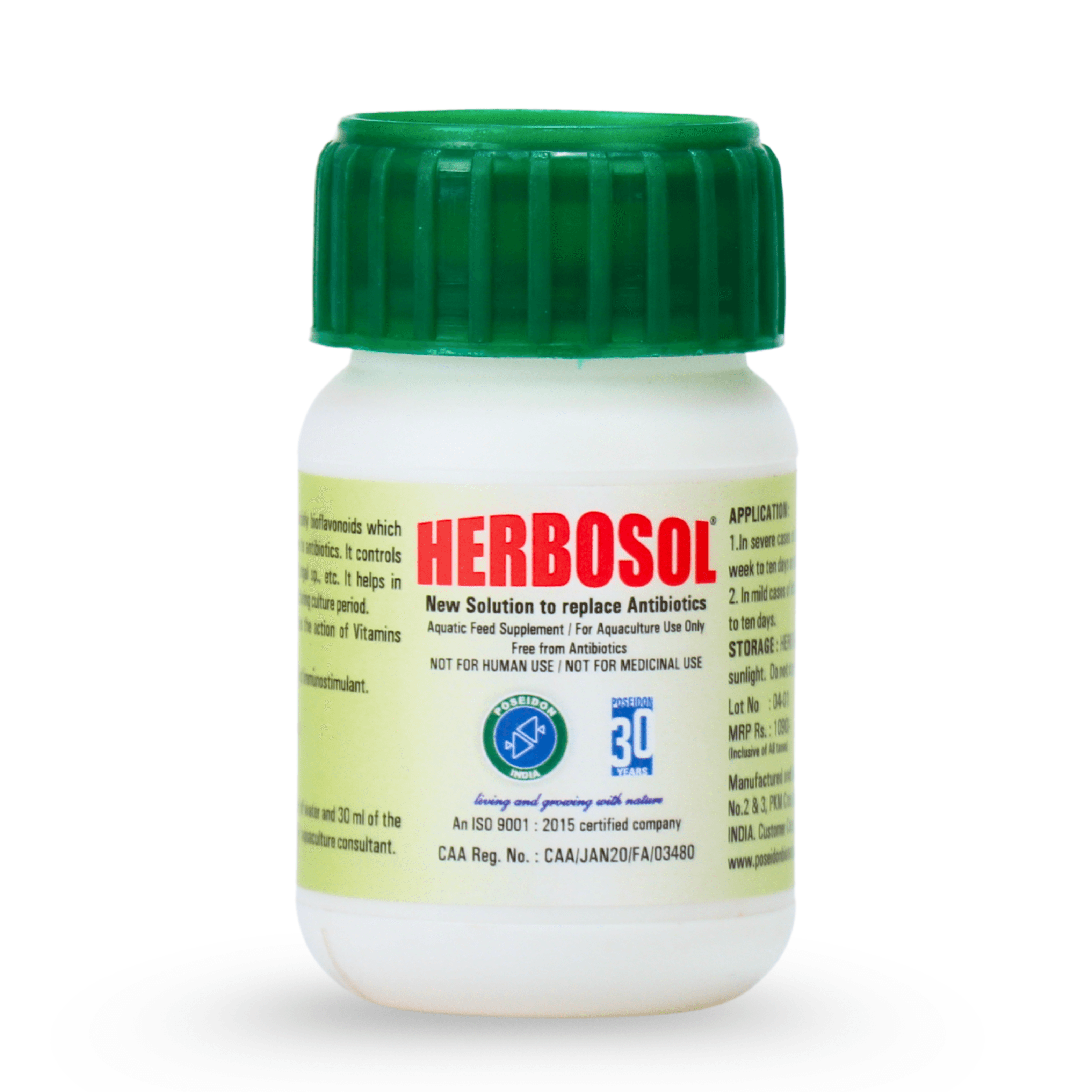Herbosol — CAA Certificate