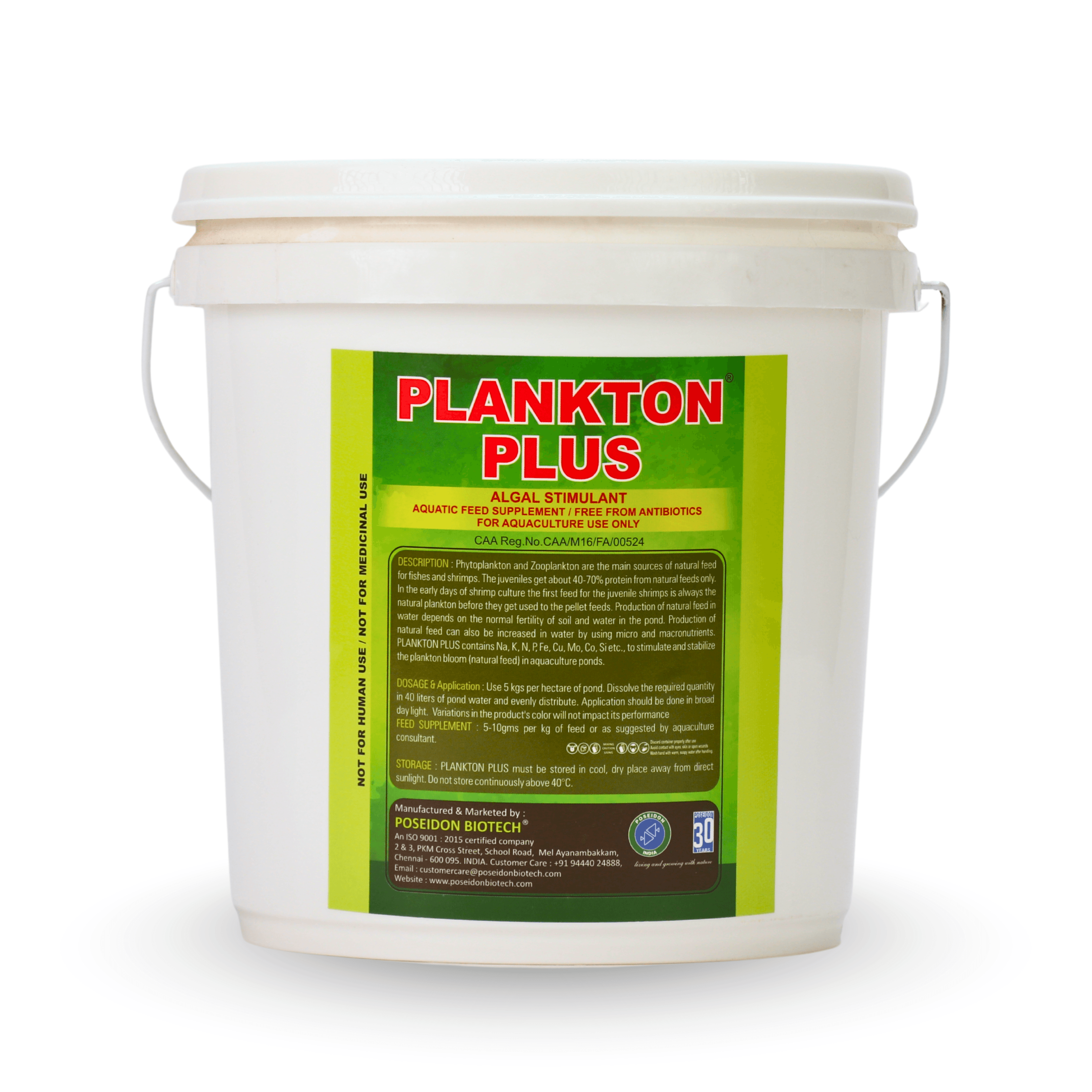 Plankton Plus — CAA Certificate