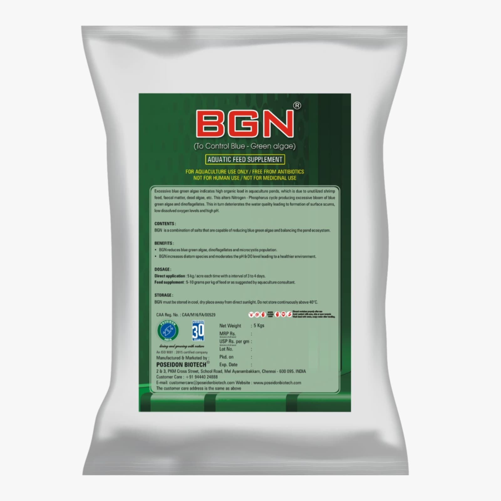 BGN — CAA Certificate